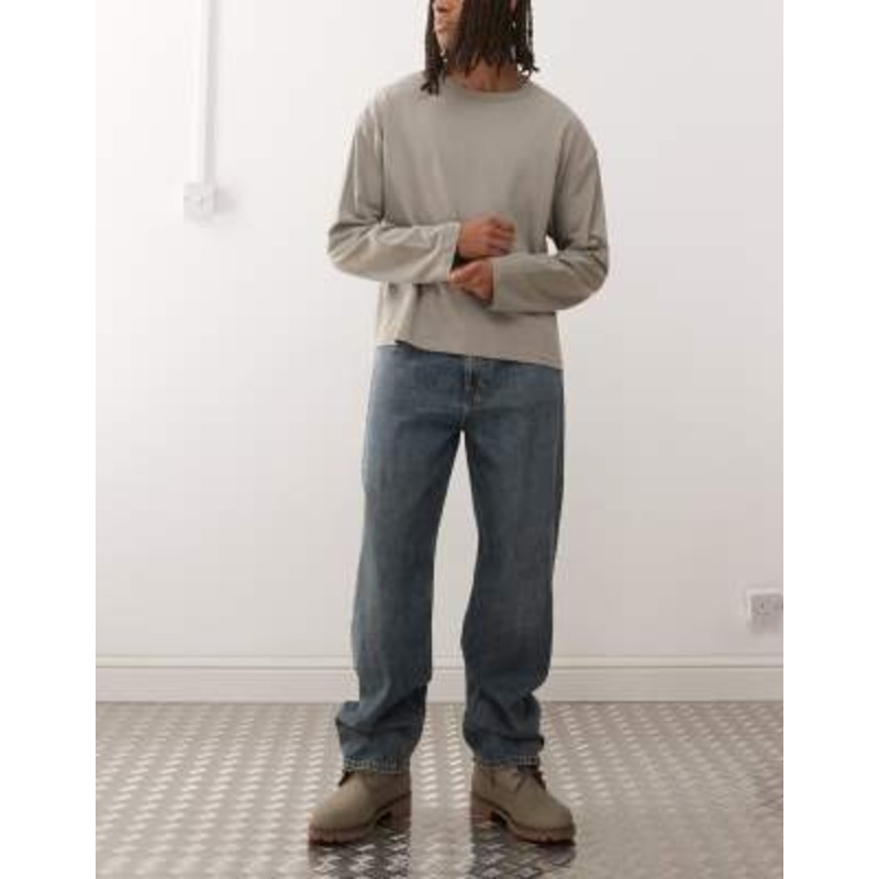 Weekday Galaxy loose fit baggy jeans in blue wash