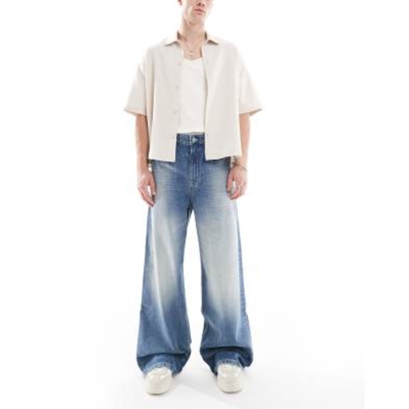 Cotton On super baggy jeans in movin blue