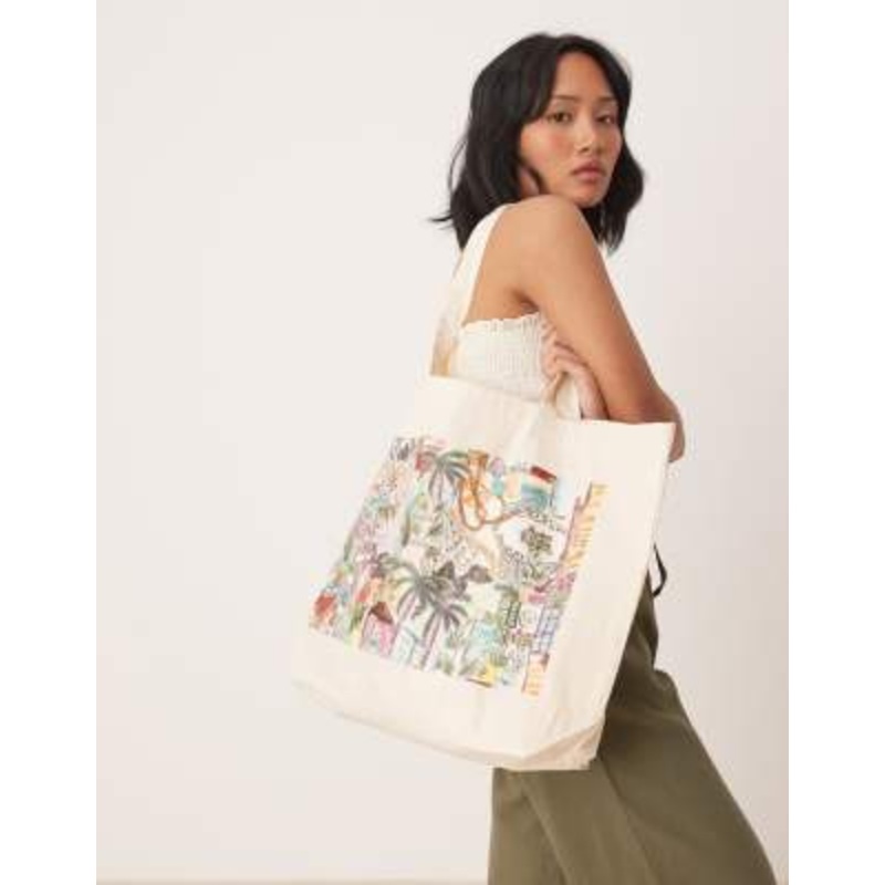 Isabelle Pennington-Edmead canvas bag in sanctuary print