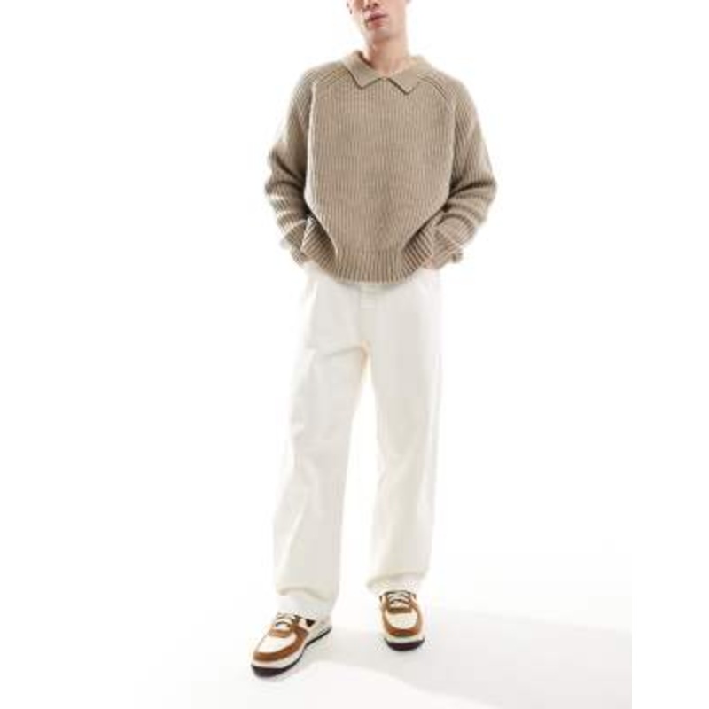 Jack & Jones alex baggy jeans in ecru