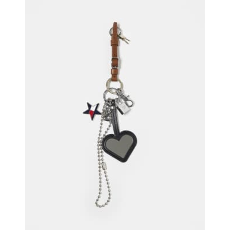 Tommy Jeans Tommy Girl bag charm with mini mirror in multi