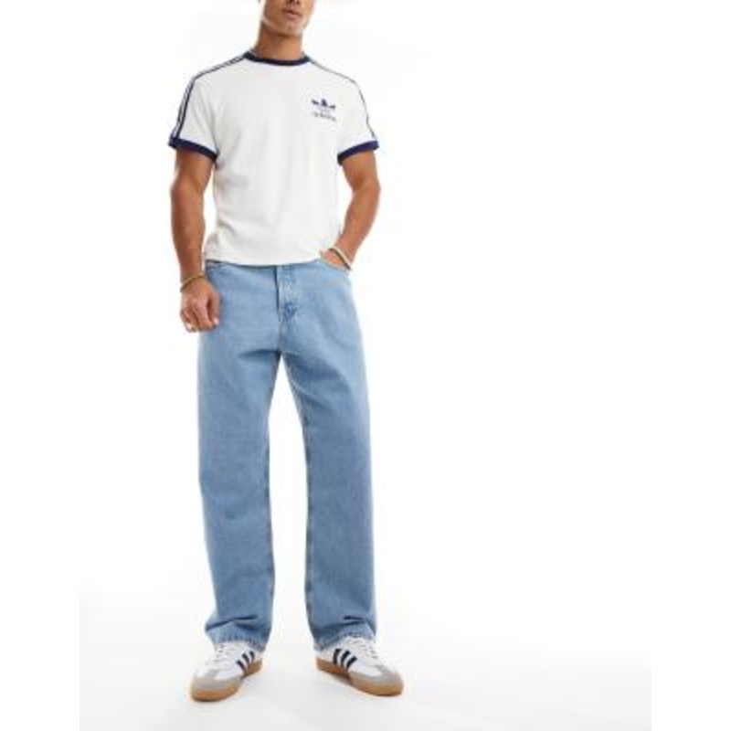 Jack & Jones Alex baggy jeans in light blue
