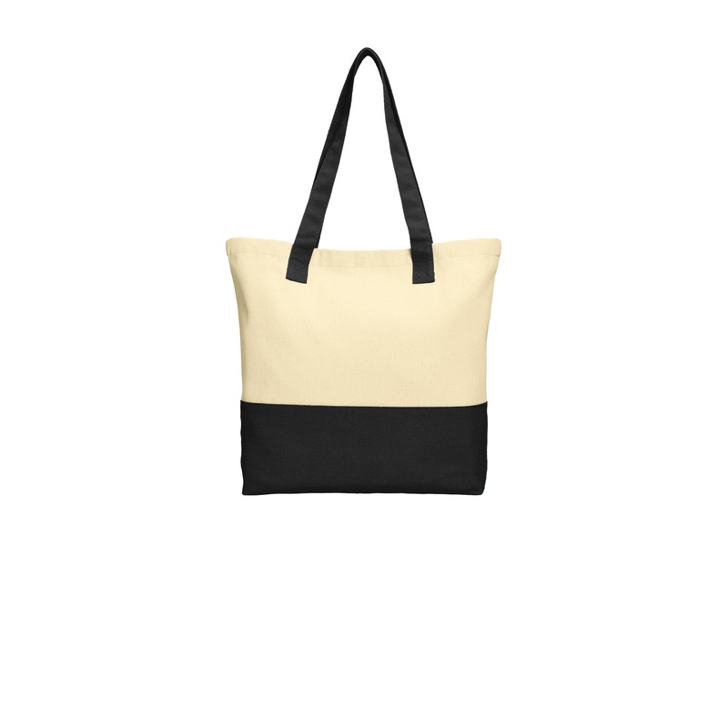 Port Authority Colorblock Cotton Tote. BG414
