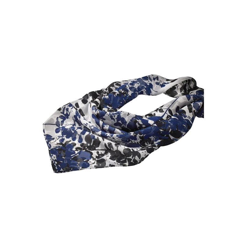 EDWARDS FLORAL CHIFFON SCARF