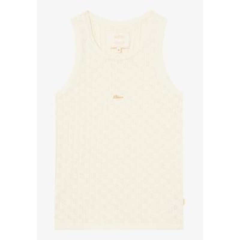 BLKVIS SCRIPT TANK UNISEX – Top – antique white/offwhite