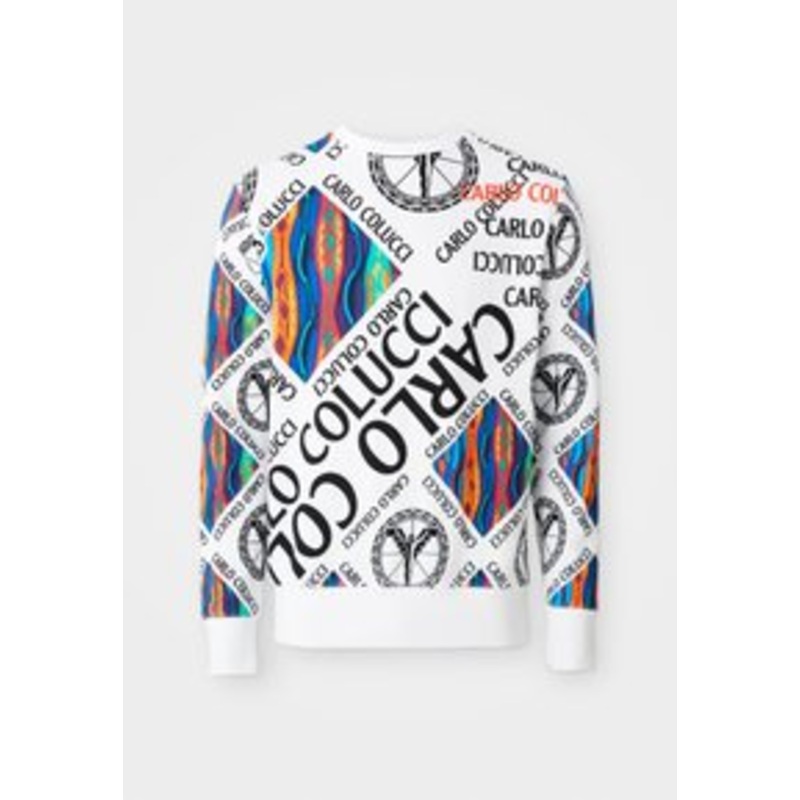 Carlo Colucci BIG LETTERS UNISEX – Sweatshirt – white/wei