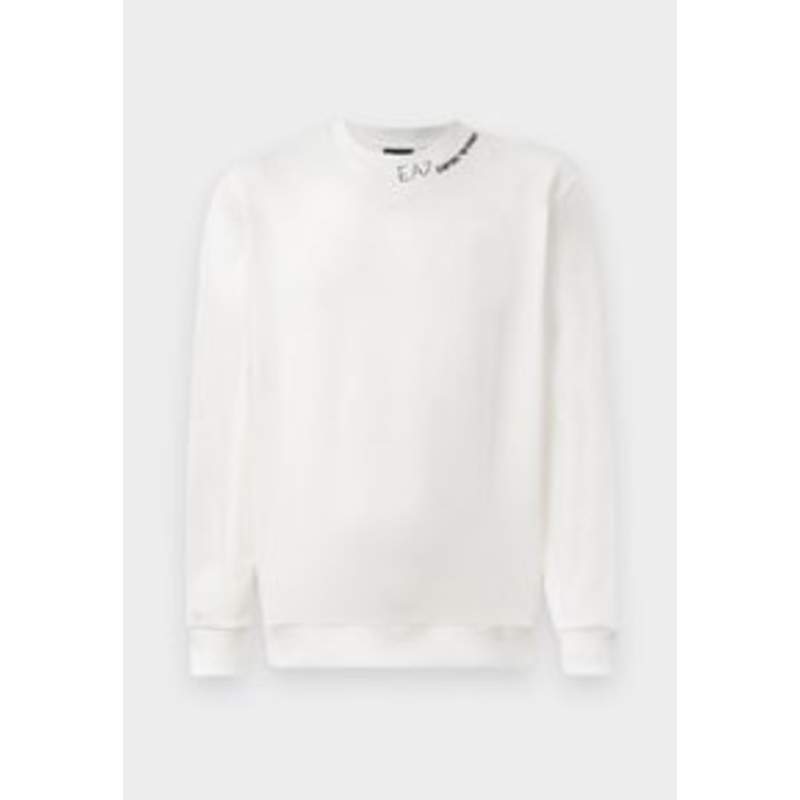 EA7 Emporio Armani TRAIN LOGO SERIES UNISEX – Sweatshirt – vanilla ice/offwhite