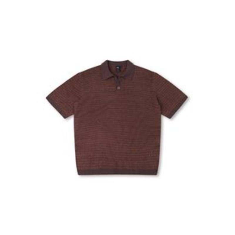 Former OPEN COLLAR UNISEX – Poloshirt – copper/kupfer