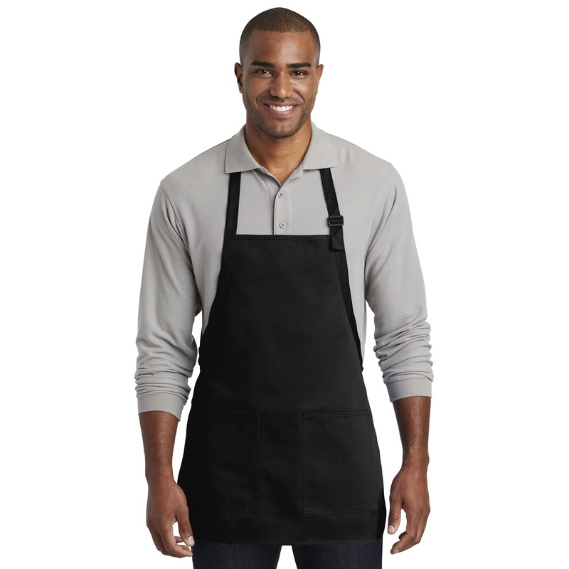 Port Authority Medium-Length Two-Pocket Bib Apron. A601
