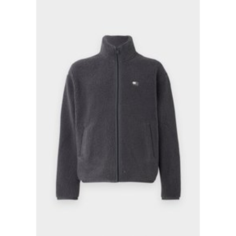 Tommy Jeans BADGE UNISEX – Fleecejacke – washed black/schwarz