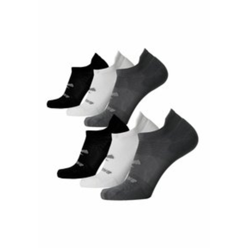 Brooks RUN-IN NO SHOW 6-PACK – Flinge – asphalt white black/grau