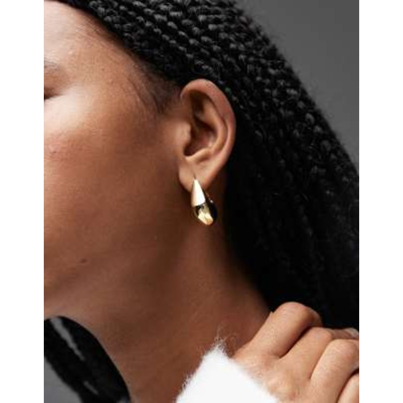 & Other Stories triangle hoop earrings in gold