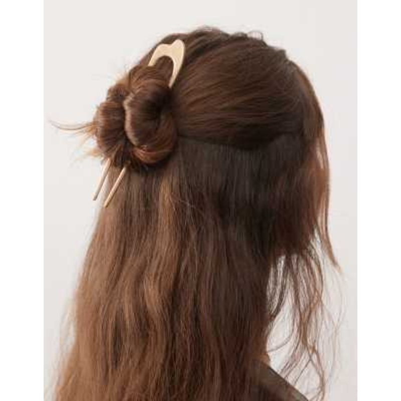 Weekday hair pin in gold