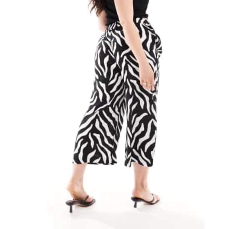 Yours wide leg culottes in zebra