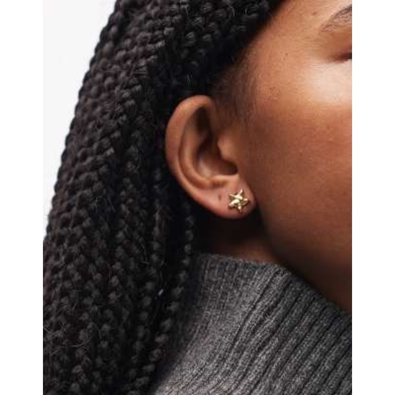 & Other Stories star and moon earrings in gold
