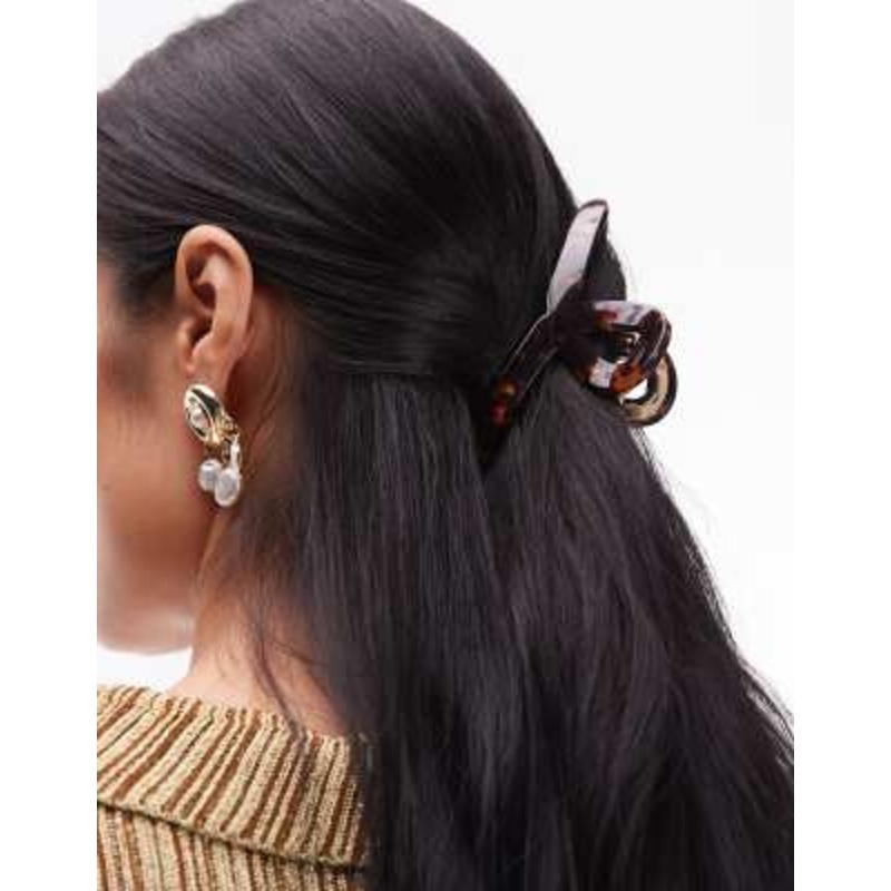 & Other Stories twist hair clip in brown tortoiseshell