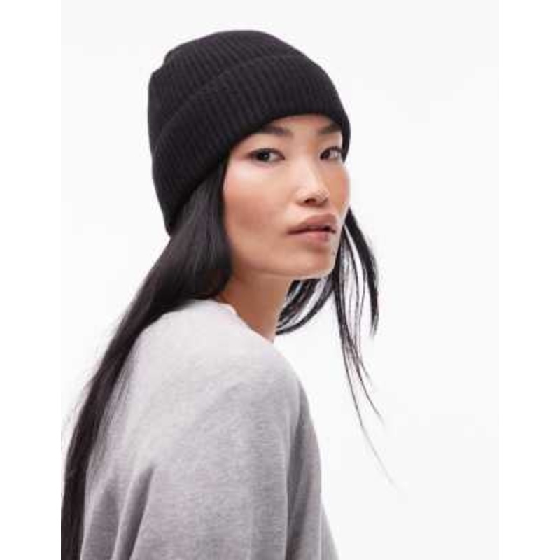 & Other Stories premium wool beanie in black