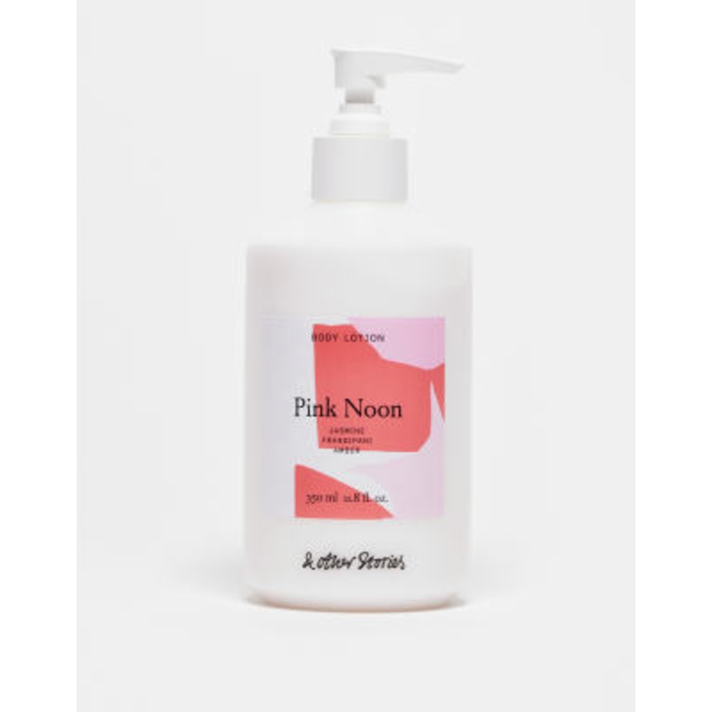 & Other Stories body lotion in pink noon with notes of jasmine, frangipani and amber