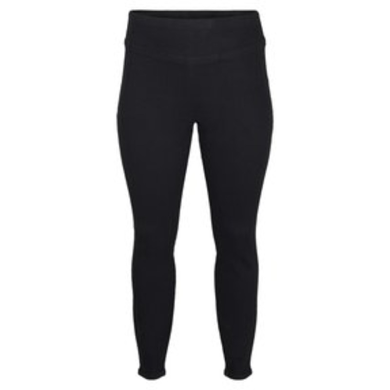 Zizzi Jeggings – black/black denim