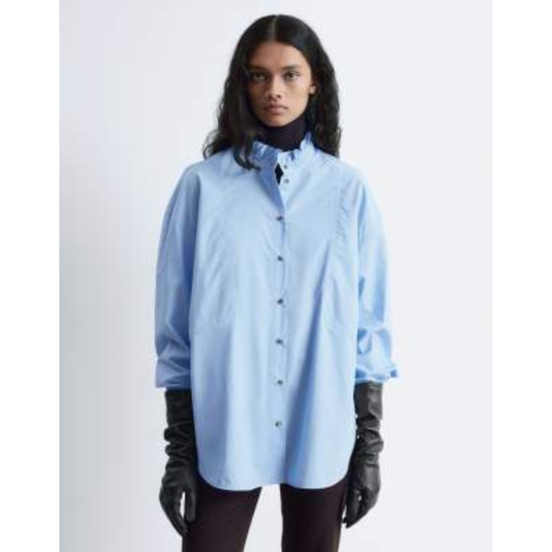 & Other Stories poplin shirt in light blue