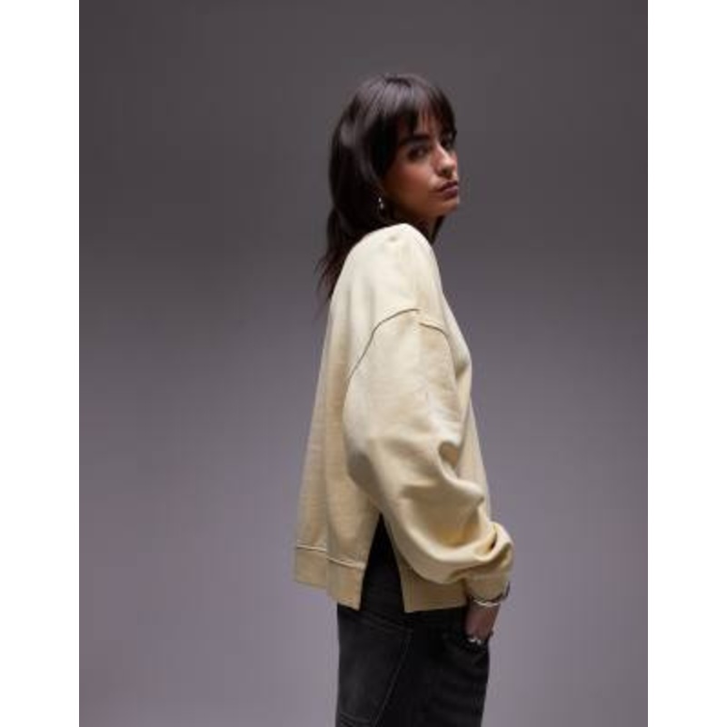 & Other Stories sweatshirt in light yellow