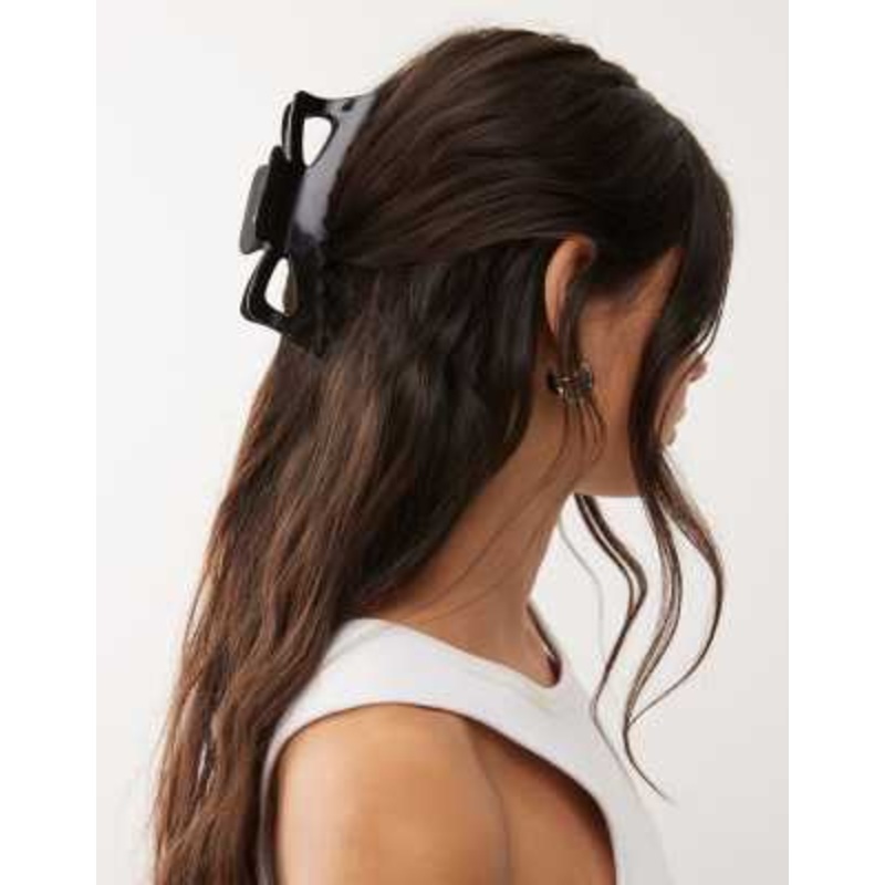 Weekday oversized claw hair clip in black