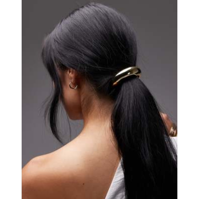 & Other Stories metal hair tie in gold