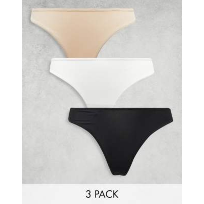 Weekday Cat Seamless 3-pack thong in Multi