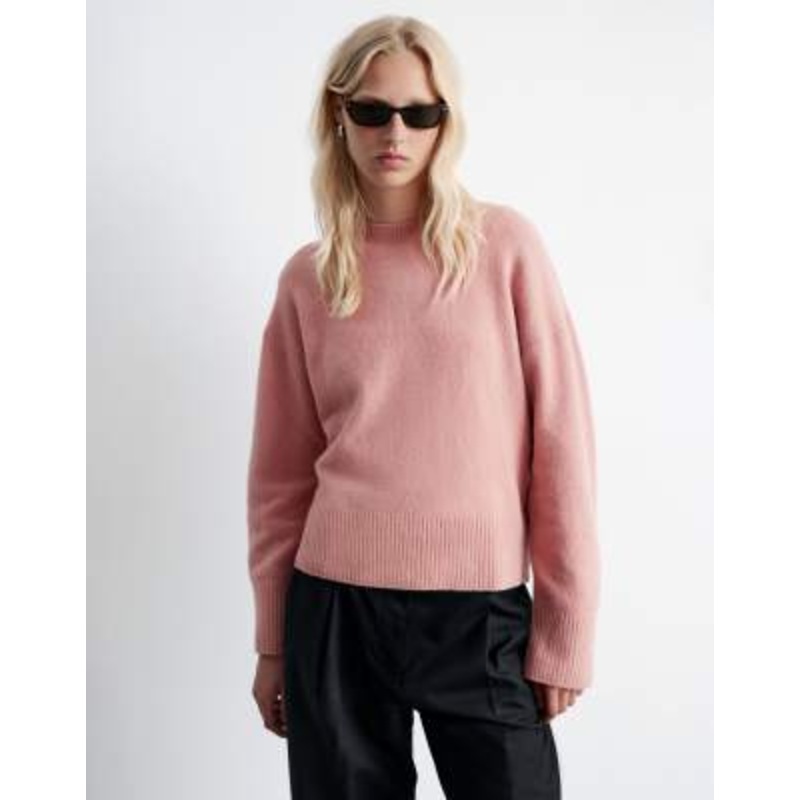& Other Stories crew neck sweater in pink