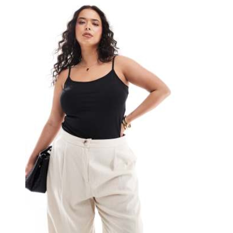 Yours cami tank top in black