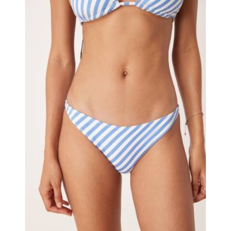 & Other Stories bikini bottoms in blue stripes