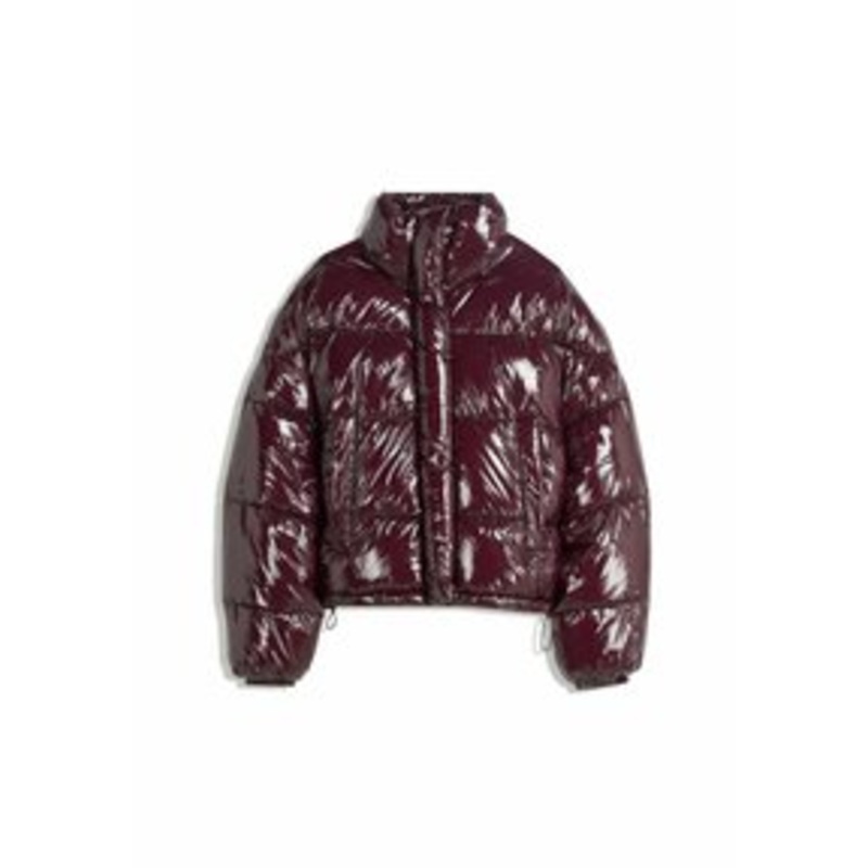 Bershka Winterjacke – dark red/dunkelrot