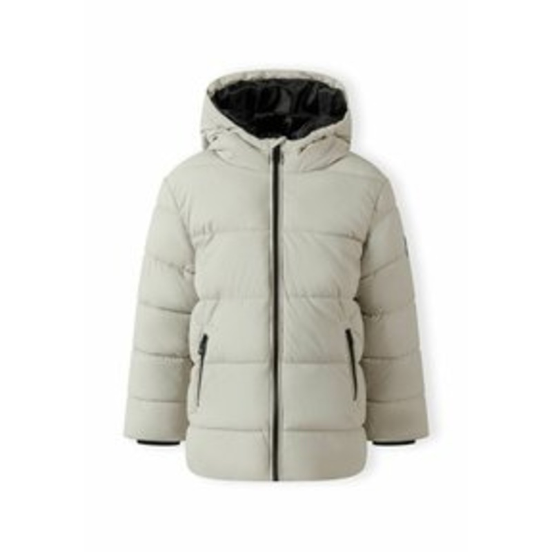 MINOTI QUILTED FIXED HOOD – Winterjacke – light grey/hellgrau