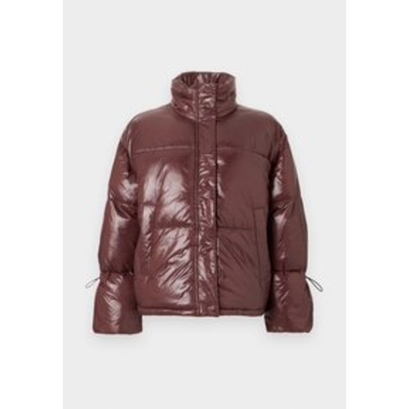 Noisy May NMALLIE SHINY PUFFER – Winterjacke – french roast/dunkelbraun