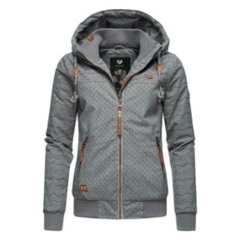 Ragwear NUGGIE ZIG ZAG INTL – Winterjacke – grey/grau-meliert