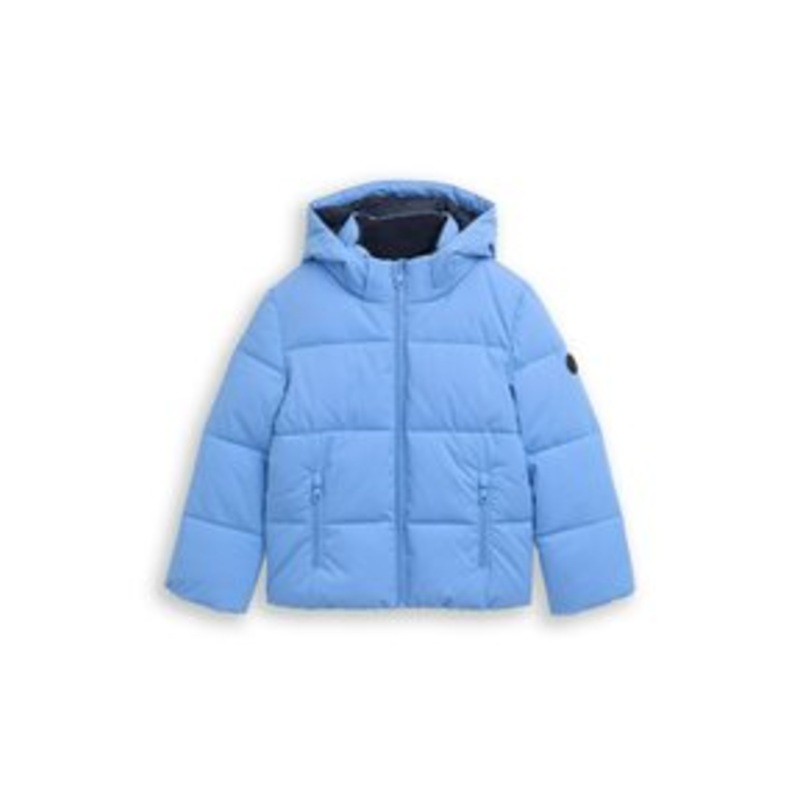 TOM TAILOR PUFFER-MIT ABNEHMBARER KAPUZE – Winterjacke – soft mid blue/blau