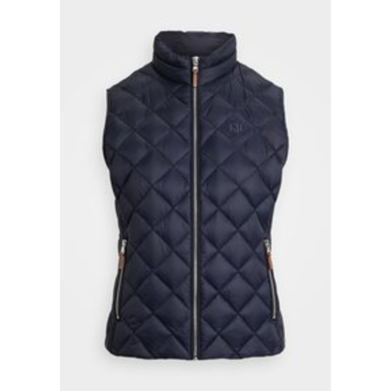 Lauren Ralph Lauren DIAMOND QUILTED MOCKNECK DOWN VEST – Weste – dark navy/dunkelblau