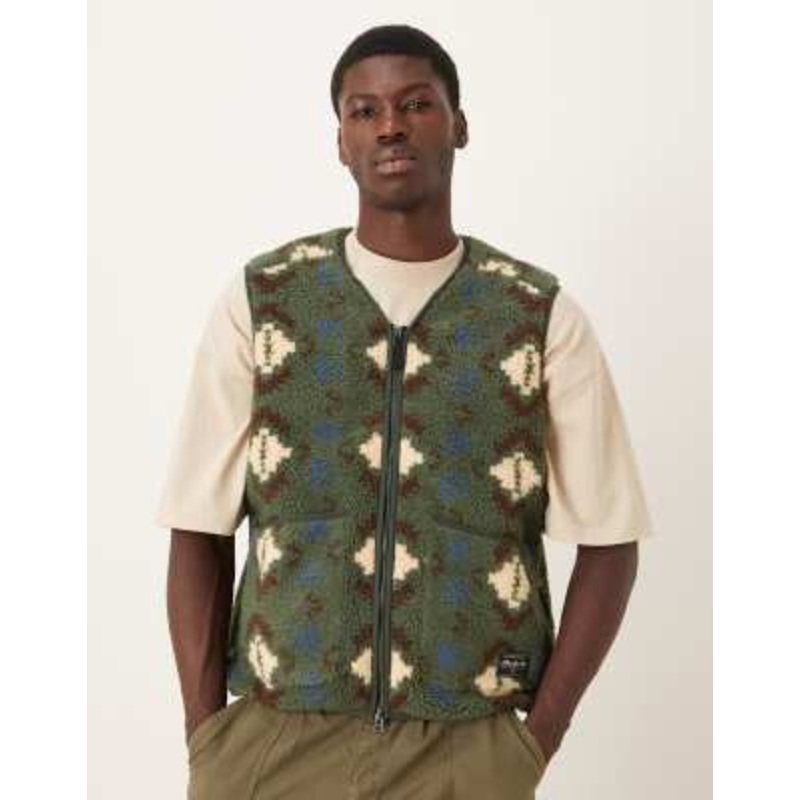 Alma De Ace Fenta Perla borg vest in green