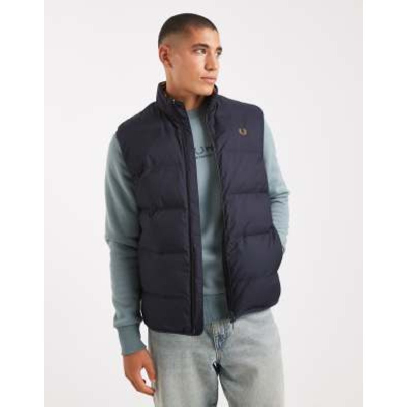 Fred Perry insulated vest in navy