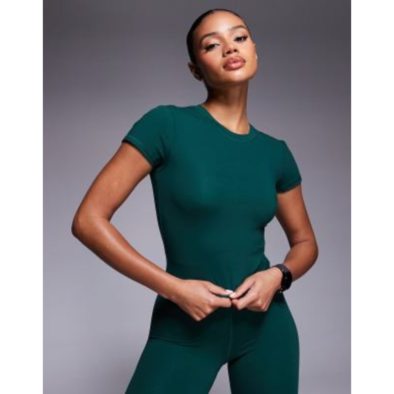 4505 Icon soft touch studio baby T-shirt in charcoal green