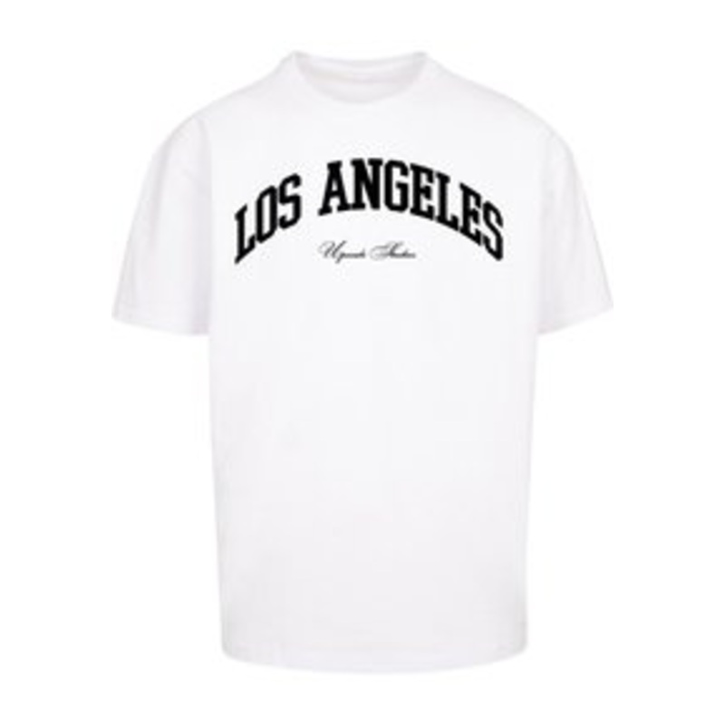 Upscale by Mister Tee L A COLLEGE  – T-Shirt print – white/wei