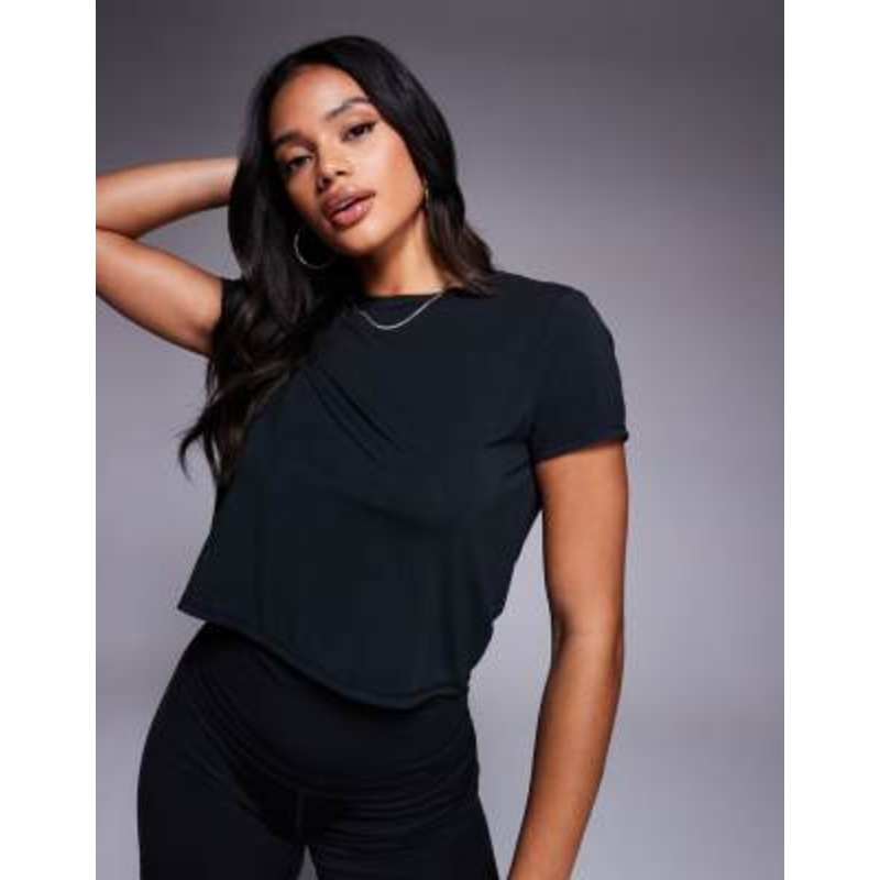 4505 quick dry performance jersey boxy fit t-shirt in black