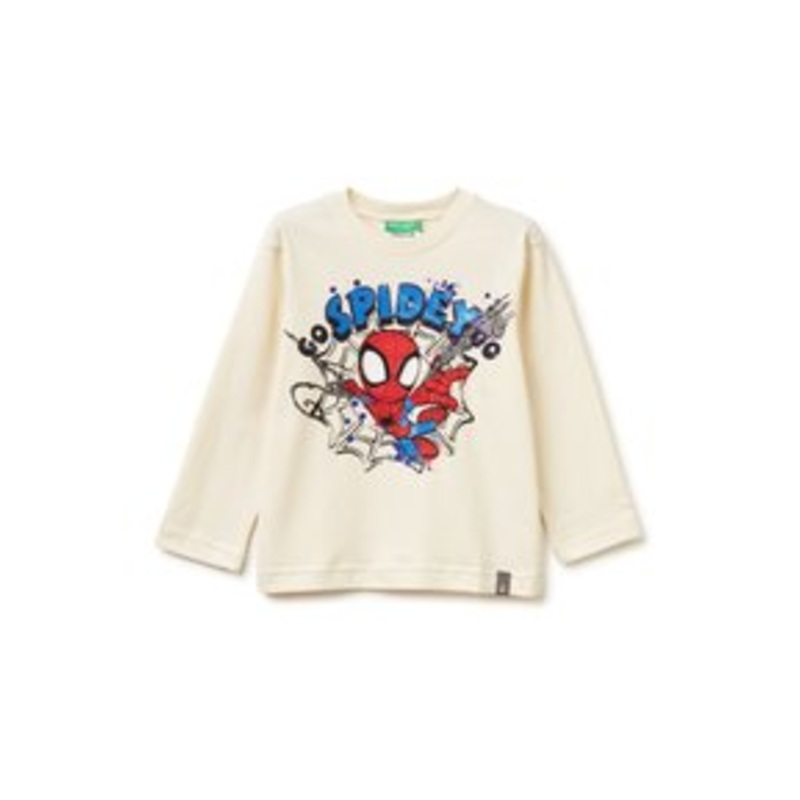 United Colors of Benetton LONG SLEEVE ON FRONT  – Langarmshirt – beige