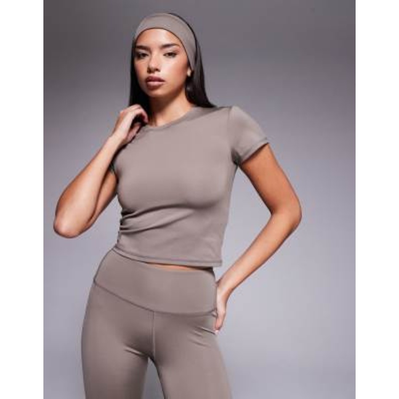 4505 Icon active performance baby T-shirt in morel