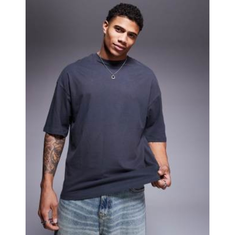ADPT oversized T-shirt in dark gray