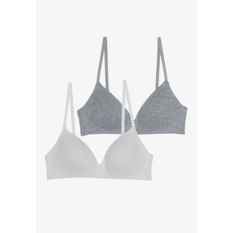 Anna Field 2 PACK – T-Shirt BH – grey/white/grau