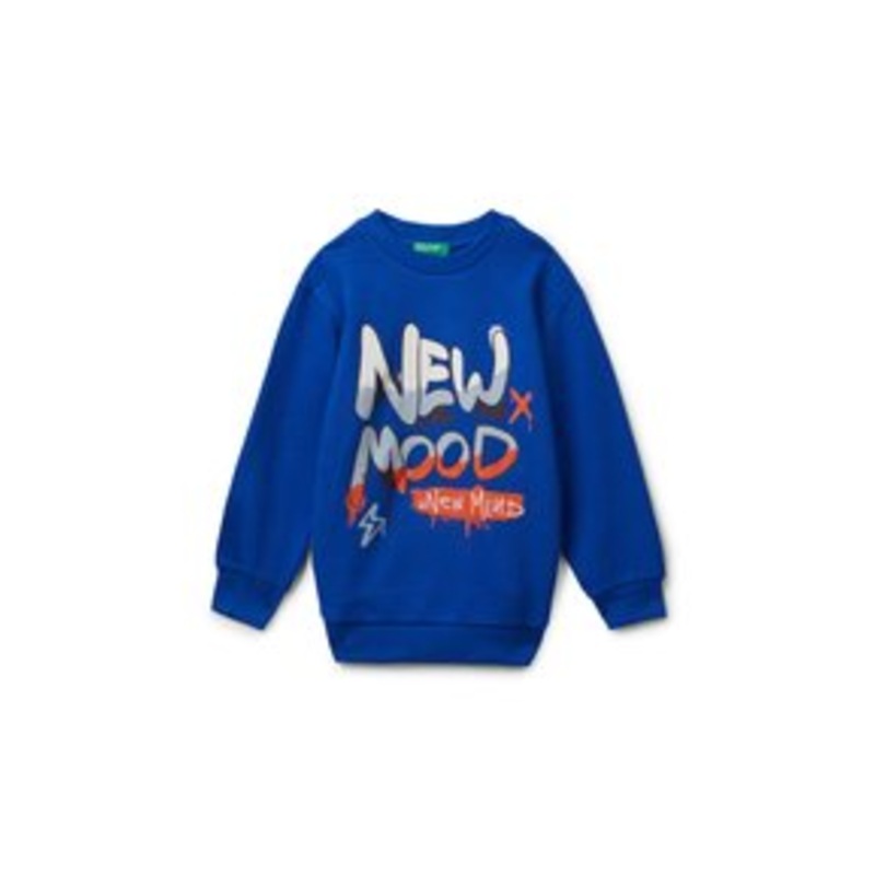 United Colors of Benetton LONG SLEEVE  – Sweatshirt – blue/blau