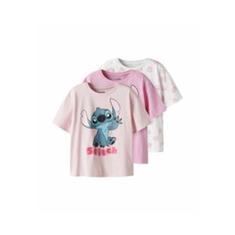TWO SOON 3ER-PACK STITCH – T-Shirt print – pink frosting/pink