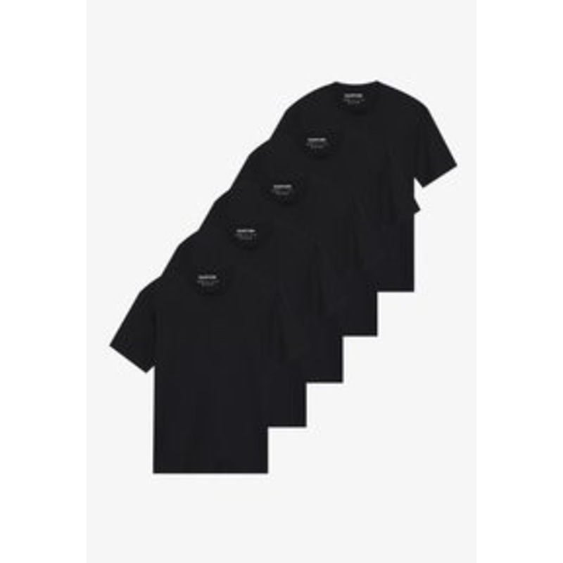 YOURTURN UNISEX 5 PACK BASIC LOOSE T-SHIRT – T-Shirt basic – black/schwarz