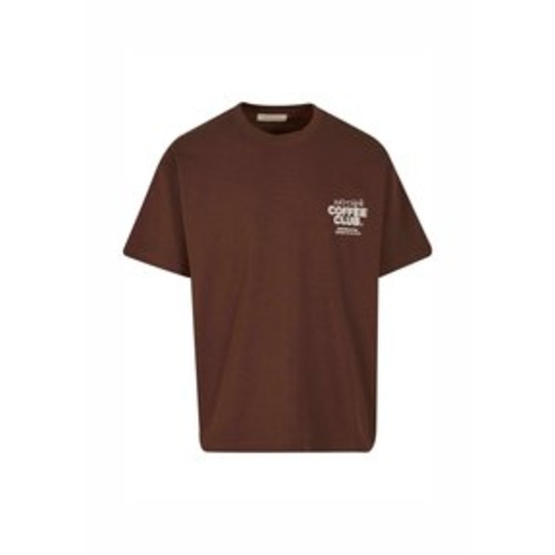 Another Cotton Lab COFFEE CLUB – T-Shirt print – brown/braun